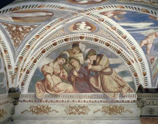 Bezel Depicting a Concert Quartet of Recorder Players